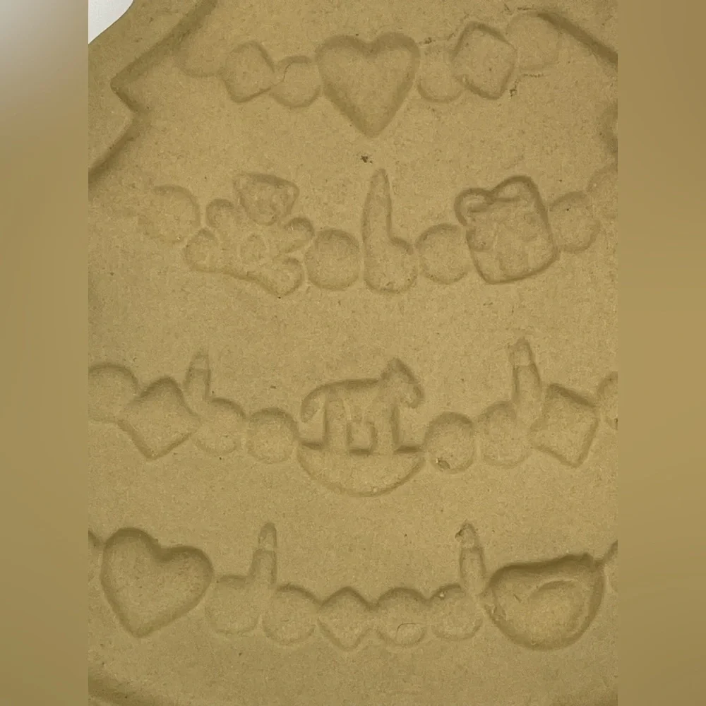 Brown Bag Vintage Ceramic Cookie Molds 3‎ Holiday Large Recipe Angel Tree Floral